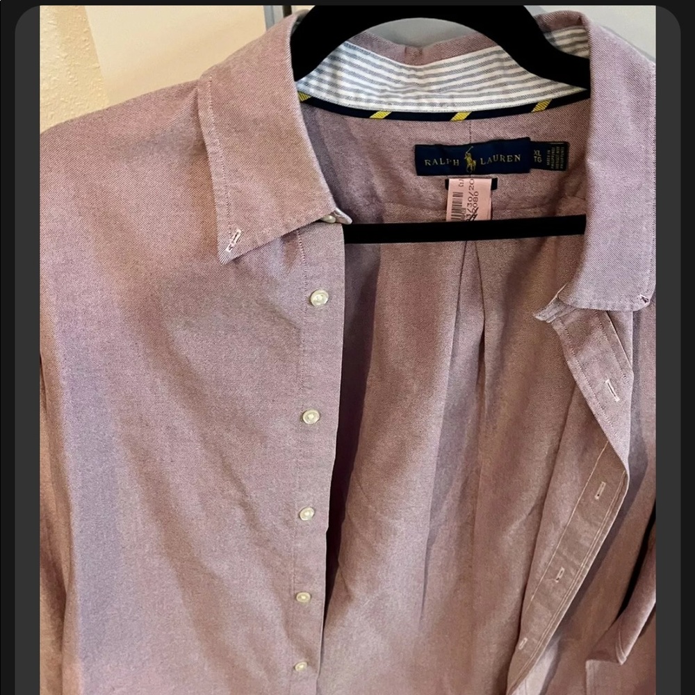 Polo Ralph Lauren Classic Fit Oxford Shirt Mens XLarge Pink.
